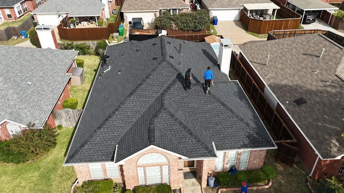 Slate & Tile Roof Repair work in progress on a Madera Ranchos property